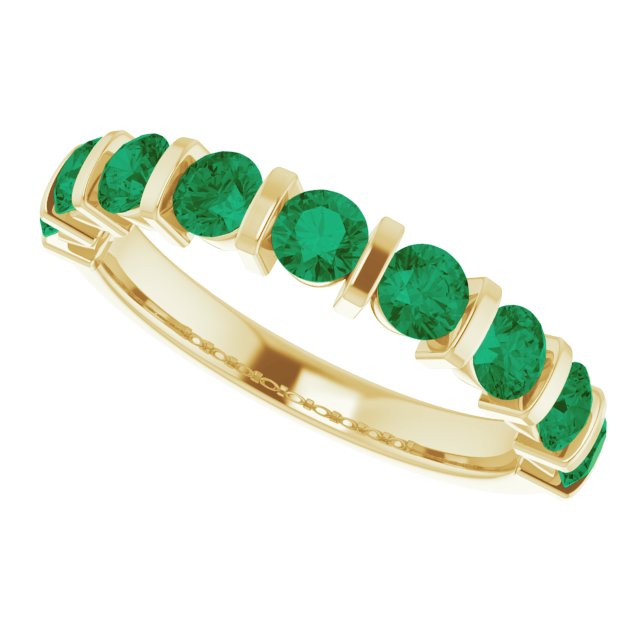 Lab-Grown Green Emerald | Round | 2mm | Natural Green Emerald | Round | 2mm