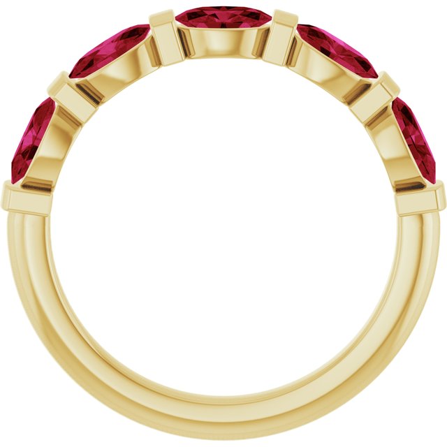 Lab-Grown Red Ruby | Oval | 5 x 3mm | Natural Red Ruby | Oval | 5 x 3mm