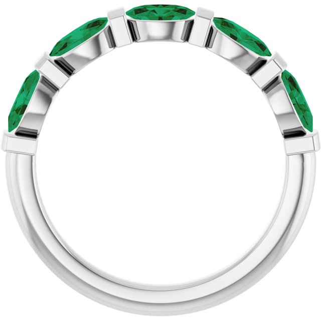 Lab-Grown Green Emerald | Oval | 5 x 3mm | Natural Green Emerald | Oval | 5 x 3mm