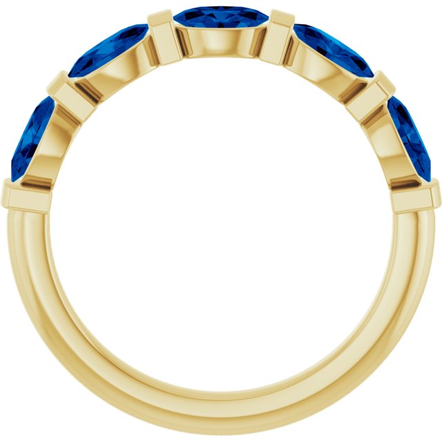 Lab-Grown Blue Sapphire | Oval | 5 x 3mm | Natural Blue Sapphire | Oval | 5 x 3mm