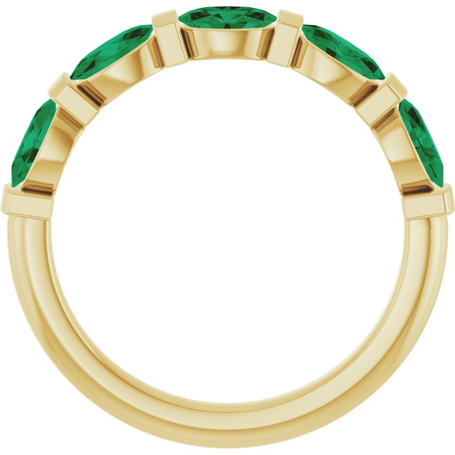 Lab-Grown Green Emerald | Oval | 5 x 3mm | Natural Green Emerald | Oval | 5 x 3mm