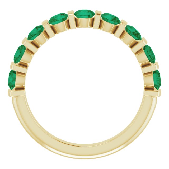 Lab-Grown Green Emerald | Round | 2mm | Natural Green Emerald | Round | 2mm