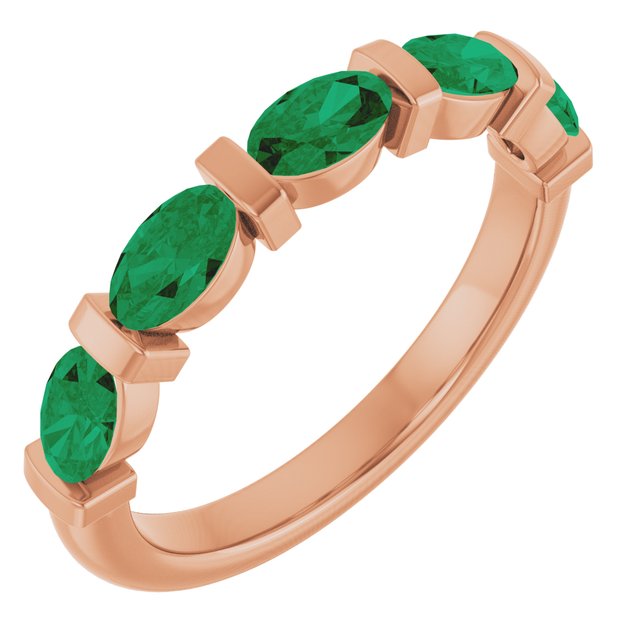 Lab-Grown Green Emerald | Oval | 5 x 3mm | Natural Green Emerald | Oval | 5 x 3mm