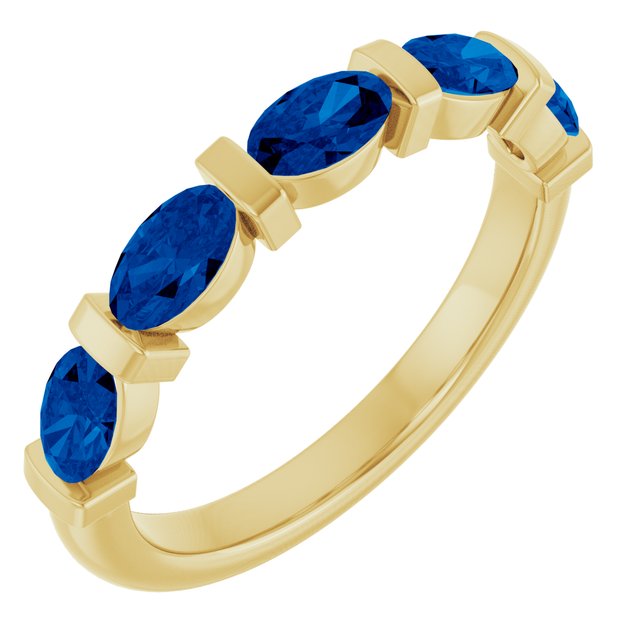 Lab-Grown Blue Sapphire | Oval | 5 x 3mm | Natural Blue Sapphire | Oval | 5 x 3mm