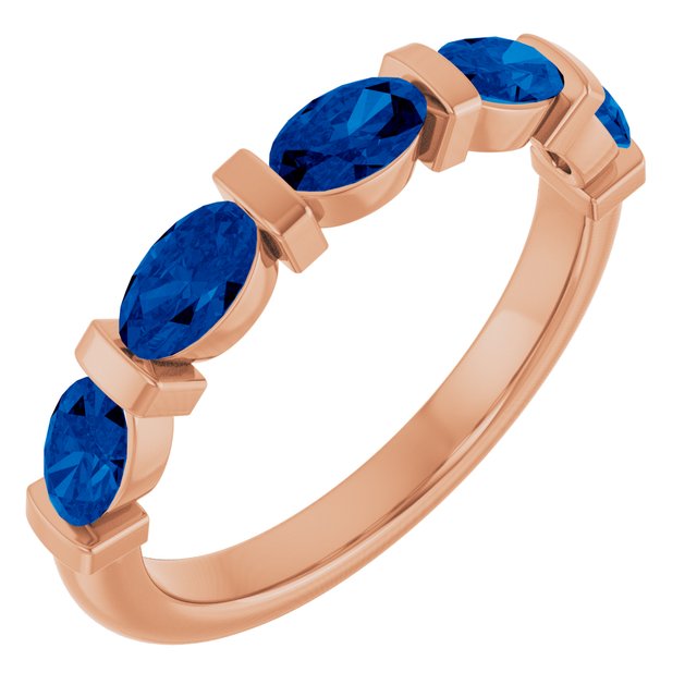 Lab-Grown Blue Sapphire | Oval | 5 x 3mm | Natural Blue Sapphire | Oval | 5 x 3mm