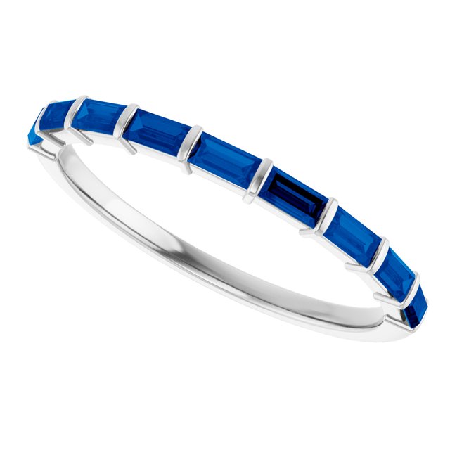 Natural Blue Sapphire | Straight baguette | 3 x 1.5mm | Lab-Grown Blue Sapphire | Straight baguette | 3 x 1.5mm