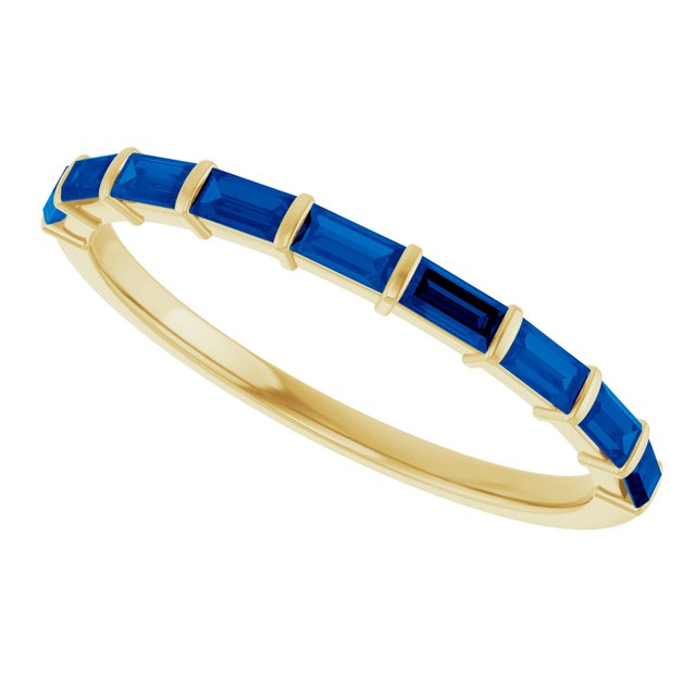 Natural Blue Sapphire | Straight baguette | 3 x 1.5mm | Lab-Grown Blue Sapphire | Straight baguette | 3 x 1.5mm