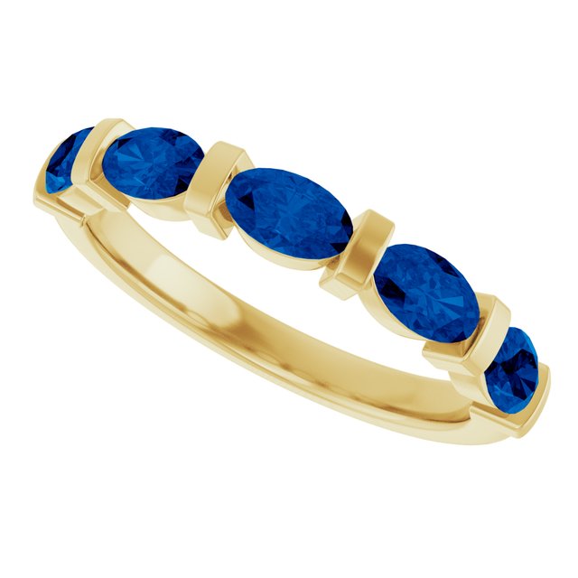Lab-Grown Blue Sapphire | Oval | 5 x 3mm | Natural Blue Sapphire | Oval | 5 x 3mm