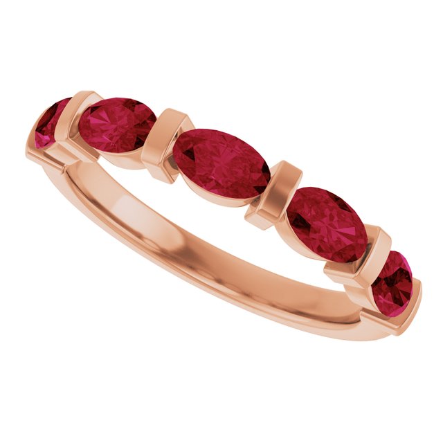 Lab-Grown Red Ruby | Oval | 5 x 3mm | Natural Red Ruby | Oval | 5 x 3mm