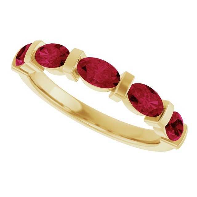 Lab-Grown Red Ruby | Oval | 5 x 3mm | Natural Red Ruby | Oval | 5 x 3mm