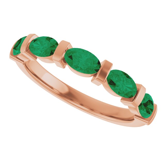 Lab-Grown Green Emerald | Oval | 5 x 3mm | Natural Green Emerald | Oval | 5 x 3mm