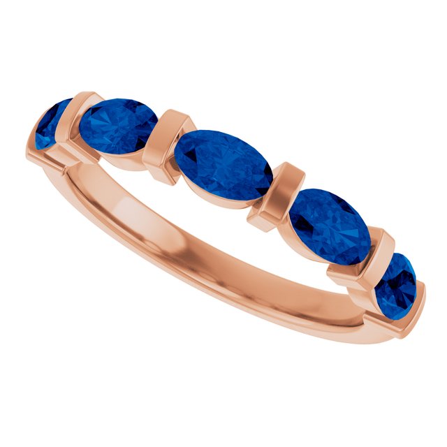 Lab-Grown Blue Sapphire | Oval | 5 x 3mm | Natural Blue Sapphire | Oval | 5 x 3mm