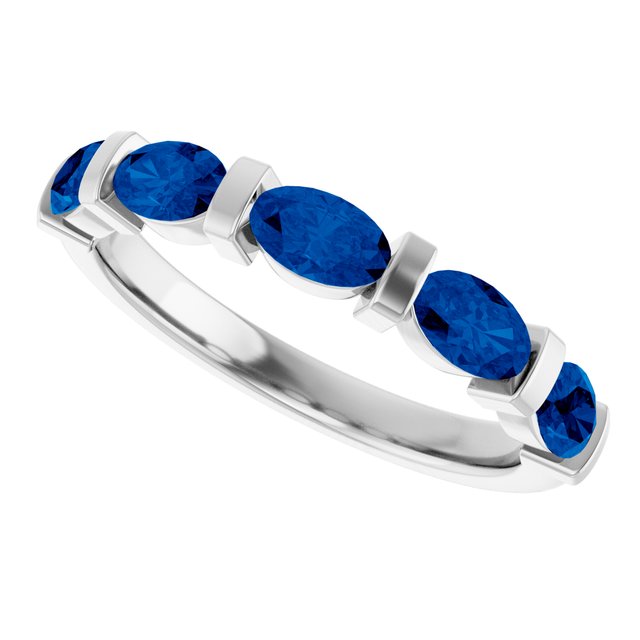Lab-Grown Blue Sapphire | Oval | 5 x 3mm | Natural Blue Sapphire | Oval | 5 x 3mm
