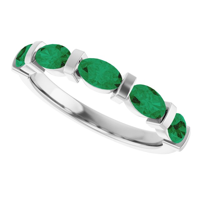 Lab-Grown Green Emerald | Oval | 5 x 3mm | Natural Green Emerald | Oval | 5 x 3mm