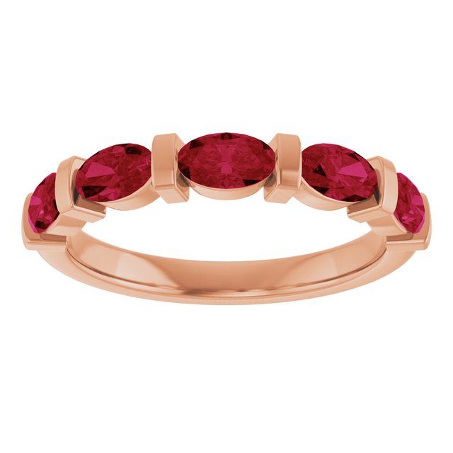 Lab-Grown Red Ruby | Oval | 5 x 3mm | Natural Red Ruby | Oval | 5 x 3mm
