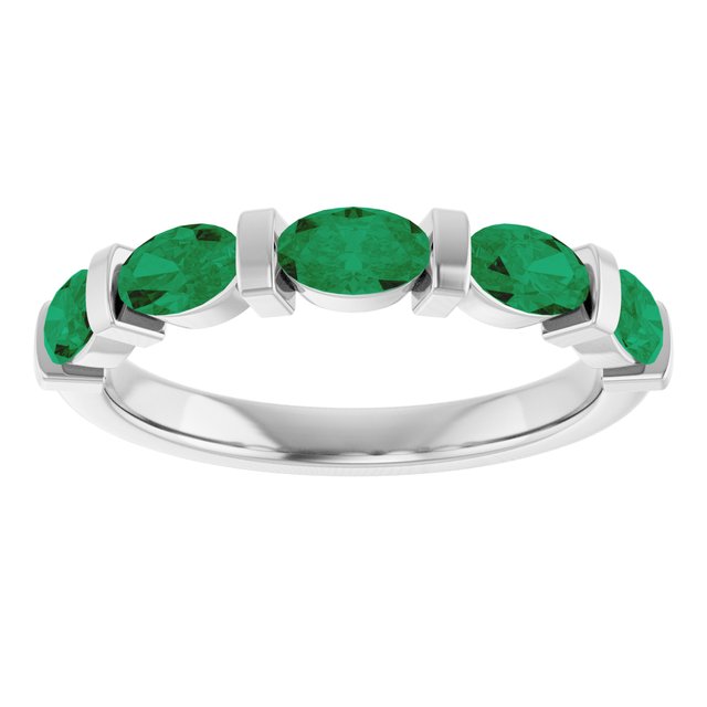Lab-Grown Green Emerald | Oval | 5 x 3mm | Natural Green Emerald | Oval | 5 x 3mm