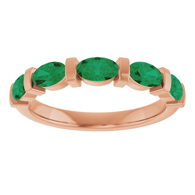 Lab-Grown Green Emerald | Oval | 5 x 3mm | Natural Green Emerald | Oval | 5 x 3mm