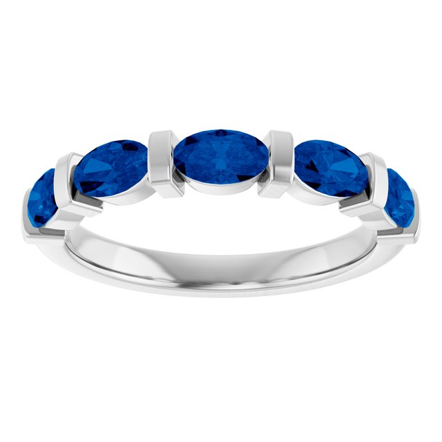 Lab-Grown Blue Sapphire | Oval | 5 x 3mm | Natural Blue Sapphire | Oval | 5 x 3mm