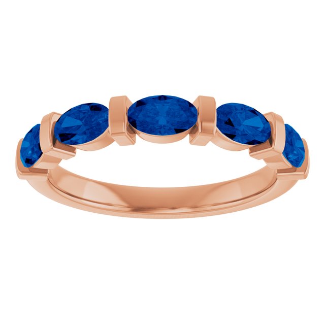 Lab-Grown Blue Sapphire | Oval | 5 x 3mm | Natural Blue Sapphire | Oval | 5 x 3mm