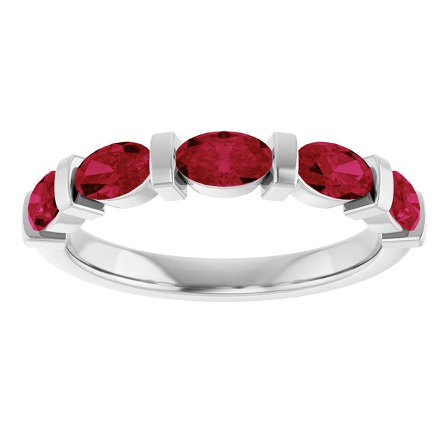 Lab-Grown Red Ruby | Oval | 5 x 3mm | Natural Red Ruby | Oval | 5 x 3mm