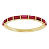 Natural Red Ruby | Straight baguette | 3 x 1.5mm | Lab-Grown Red Ruby | Straight baguette | 3 x 1.5mm