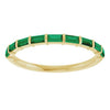 Natural Green Emerald | Straight baguette | 3 x 1.5mm | Lab-Grown Green Emerald | Straight baguette | 3 x 1.5mm