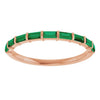 Natural Green Emerald | Straight baguette | 3 x 1.5mm | Lab-Grown Green Emerald | Straight baguette | 3 x 1.5mm