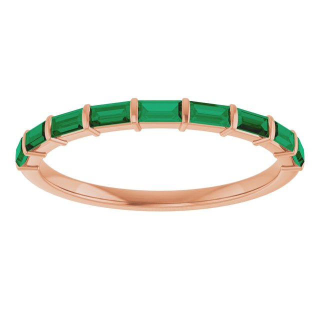 Natural Green Emerald | Straight baguette | 3 x 1.5mm | Lab-Grown Green Emerald | Straight baguette | 3 x 1.5mm