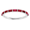 Natural Red Ruby | Straight baguette | 3 x 1.5mm | Lab-Grown Red Ruby | Straight baguette | 3 x 1.5mm