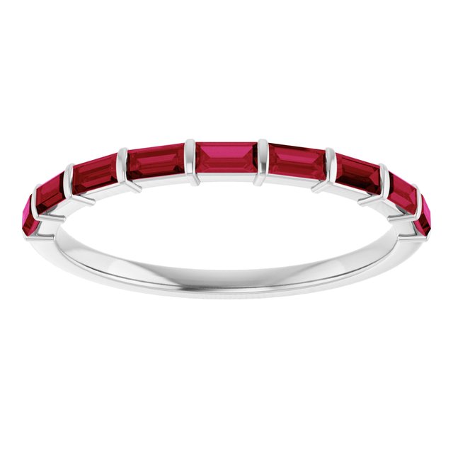 Natural Red Ruby | Straight baguette | 3 x 1.5mm | Lab-Grown Red Ruby | Straight baguette | 3 x 1.5mm