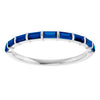 Natural Blue Sapphire | Straight baguette | 3 x 1.5mm | Lab-Grown Blue Sapphire | Straight baguette | 3 x 1.5mm