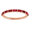 Natural Red Ruby | Straight baguette | 3 x 1.5mm | Lab-Grown Red Ruby | Straight baguette | 3 x 1.5mm