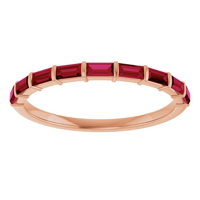 Natural Red Ruby | Straight baguette | 3 x 1.5mm | Lab-Grown Red Ruby | Straight baguette | 3 x 1.5mm