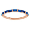 Natural Blue Sapphire | Straight baguette | 3 x 1.5mm | Lab-Grown Blue Sapphire | Straight baguette | 3 x 1.5mm
