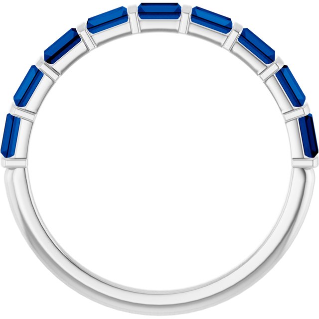 Natural Blue Sapphire | Straight baguette | 3 x 2mm | Lab-Grown Blue Sapphire | Straight baguette | 3 x 2mm