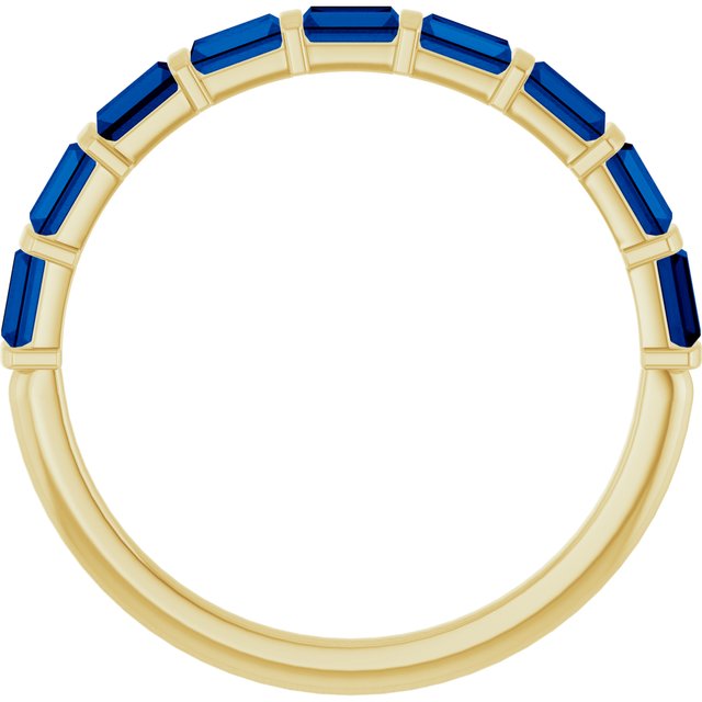 Natural Blue Sapphire | Straight baguette | 3 x 2mm | Lab-Grown Blue Sapphire | Straight baguette | 3 x 2mm