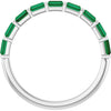 Natural Green Emerald | Straight baguette | 3 x 2mm | Lab-Grown Green Emerald | Straight baguette | 3 x 2mm