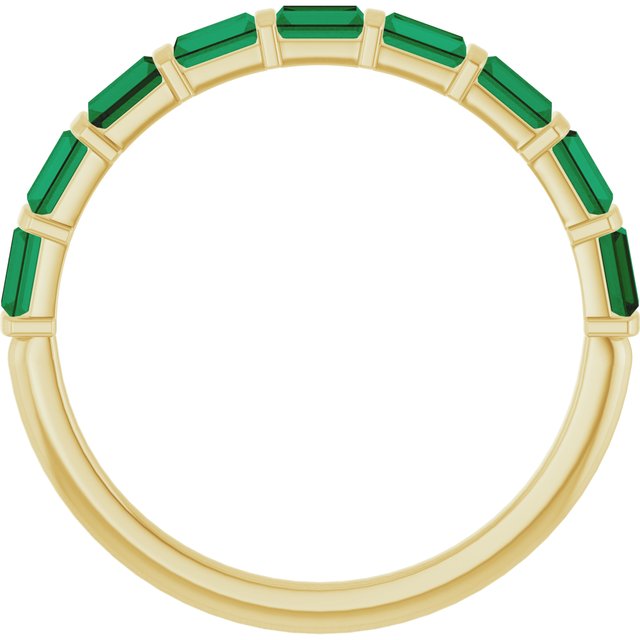 Natural Green Emerald | Straight baguette | 3 x 2mm | Lab-Grown Green Emerald | Straight baguette | 3 x 2mm