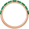 Natural Green Emerald | Straight baguette | 3 x 2mm | Lab-Grown Green Emerald | Straight baguette | 3 x 2mm