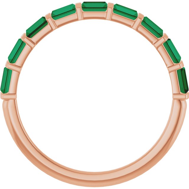 Natural Green Emerald | Straight baguette | 3 x 2mm | Lab-Grown Green Emerald | Straight baguette | 3 x 2mm