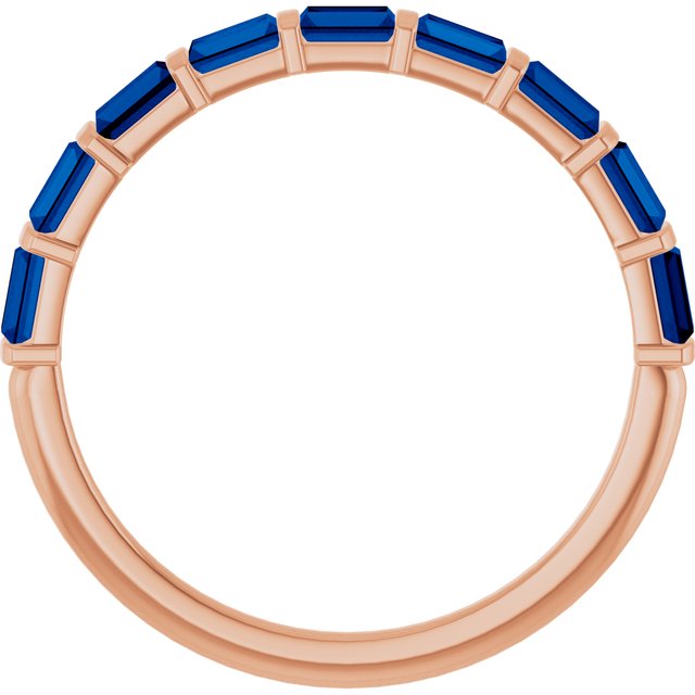 Natural Blue Sapphire | Straight baguette | 3 x 2mm | Lab-Grown Blue Sapphire | Straight baguette | 3 x 2mm