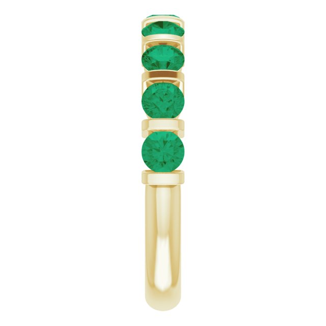 Lab-Grown Green Emerald | Round | 2mm | Natural Green Emerald | Round | 2mm