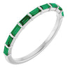 Natural Green Emerald | Straight baguette | 3 x 1.5mm | Lab-Grown Green Emerald | Straight baguette | 3 x 1.5mm