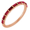 Natural Red Ruby | Straight baguette | 3 x 1.5mm | Lab-Grown Red Ruby | Straight baguette | 3 x 1.5mm