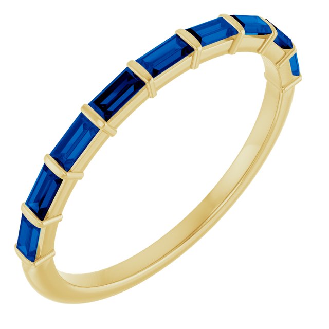 Natural Blue Sapphire | Straight baguette | 3 x 1.5mm | Lab-Grown Blue Sapphire | Straight baguette | 3 x 1.5mm
