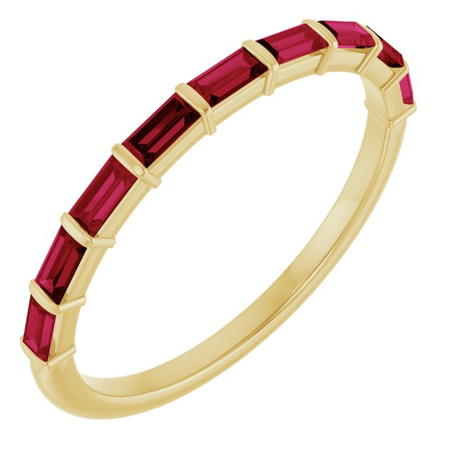 Natural Red Ruby | Straight baguette | 3 x 1.5mm | Lab-Grown Red Ruby | Straight baguette | 3 x 1.5mm