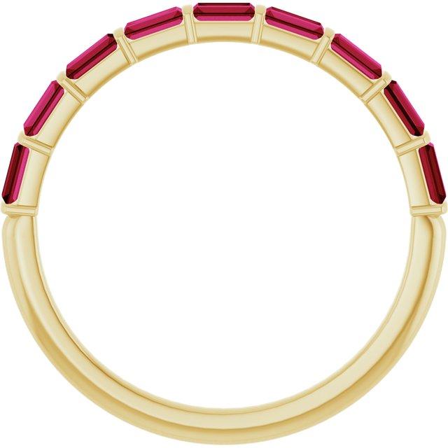 Natural Red Ruby | Straight baguette | 3 x 1.5mm | Lab-Grown Red Ruby | Straight baguette | 3 x 1.5mm