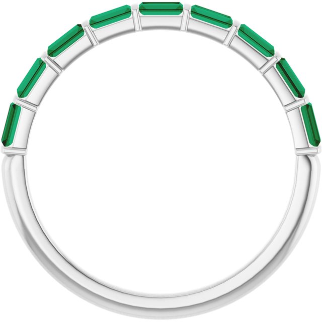 Natural Green Emerald | Straight baguette | 3 x 1.5mm | Lab-Grown Green Emerald | Straight baguette | 3 x 1.5mm
