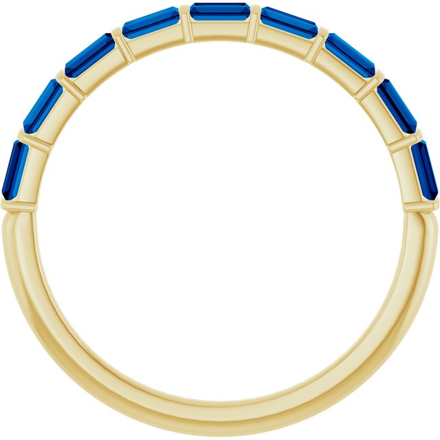 Natural Blue Sapphire | Straight baguette | 3 x 1.5mm | Lab-Grown Blue Sapphire | Straight baguette | 3 x 1.5mm