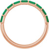 Natural Green Emerald | Straight baguette | 3 x 1.5mm | Lab-Grown Green Emerald | Straight baguette | 3 x 1.5mm